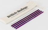 REUSABLE STAINLESS STEEL MILKSHAKE STRAWS - PACK OF 4 - British Bodega 