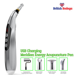 USB Charging Electronic Acupuncture Massage Laser Pen, Fast Pain Relief - British Bodega 