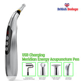 USB Charging Electronic Acupuncture Massage Laser Pen, Fast Pain Relief - British Bodega 